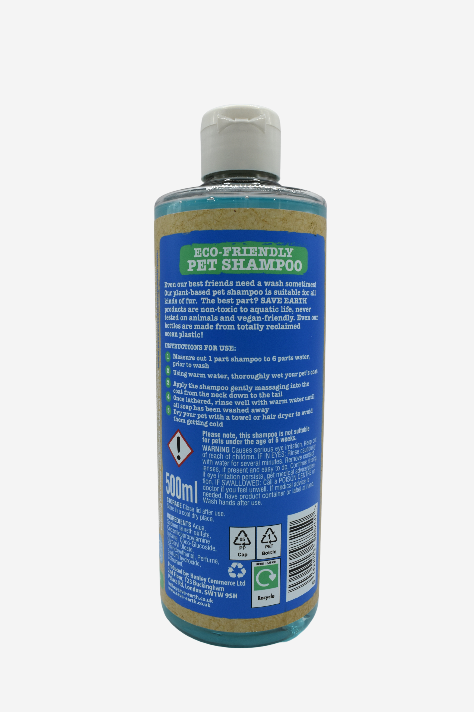 SAVE EARTH Eco-Friendly Pet Shampoo