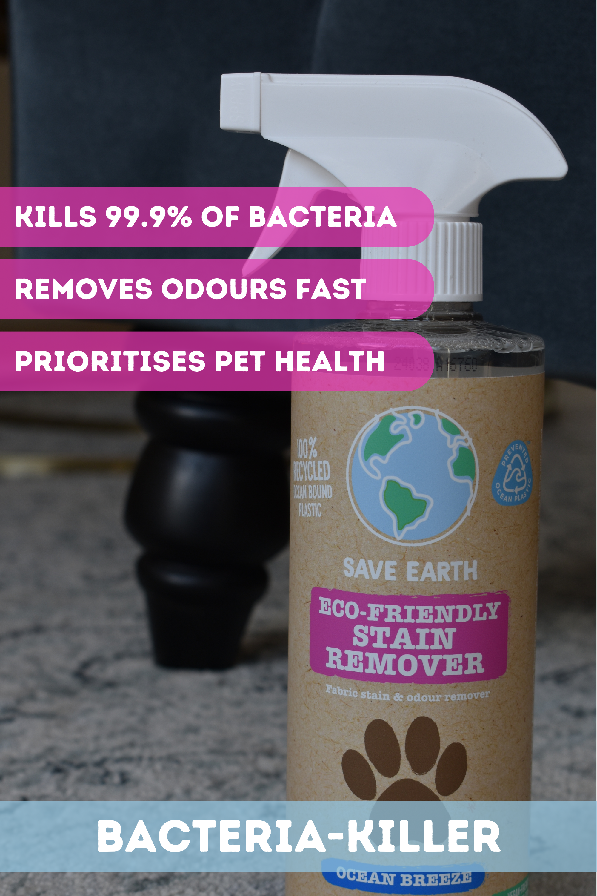 SAVE EARTH Eco-Friendly Stain and Odour Remover