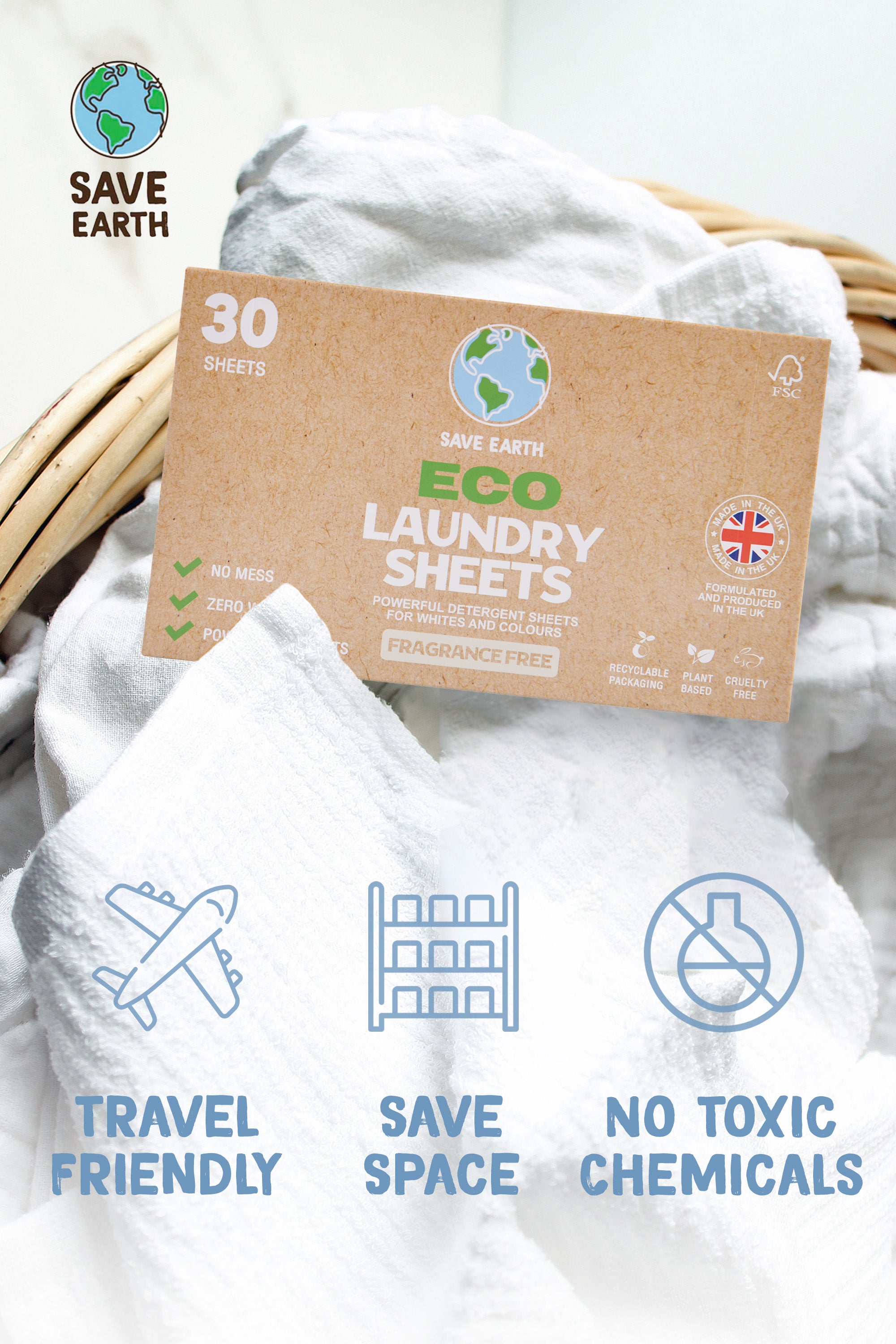 Fragrance Free Eco Laundry Sheets