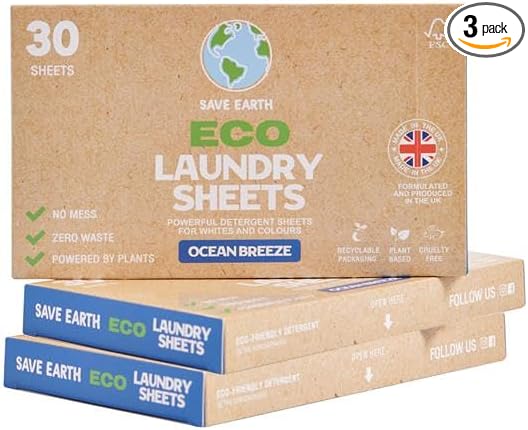Ocean Breeze Eco Laundry Sheets - 3-Pack (Multi-Saver)