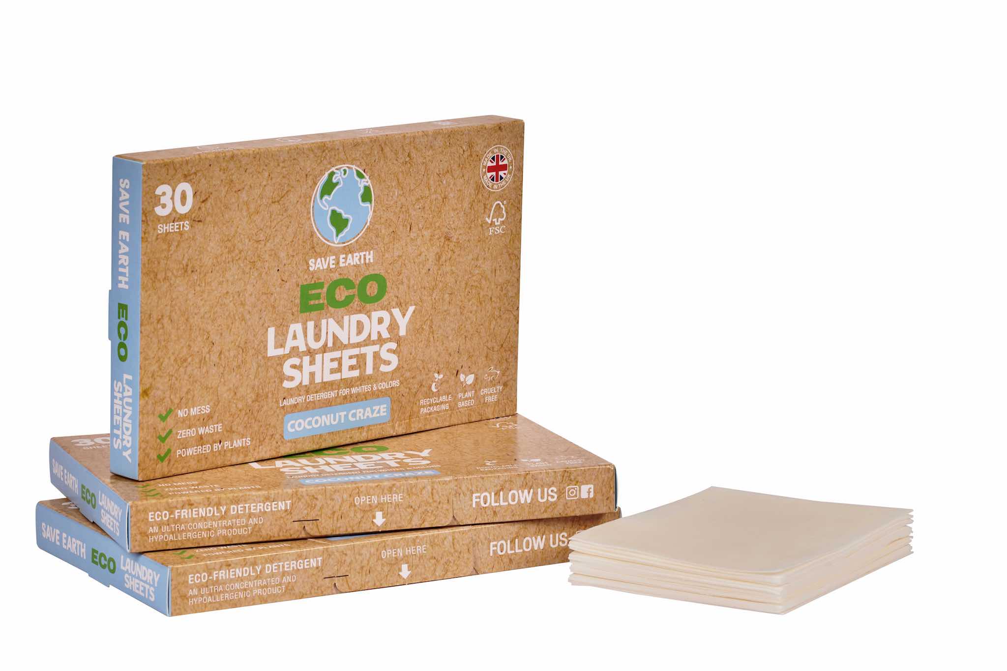 Coconut Craze Eco Laundry Sheets - 3-Pack (Multi-Saver)